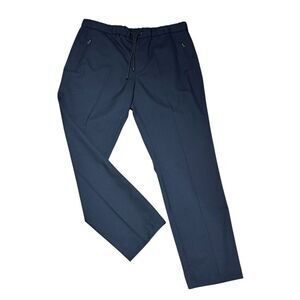 Frame Virgin Wool Drawstring Pant in Navy NWT Size Large